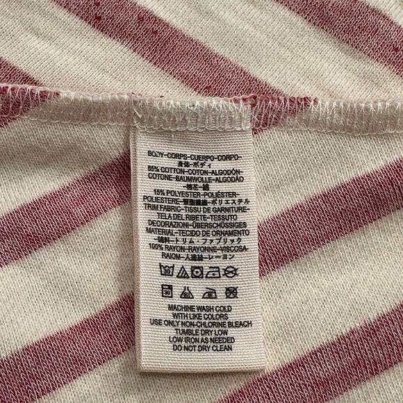 NWT Free People All I Want Is You Mini Dress Red Cream Striped Size Small - Picture 5 of 8